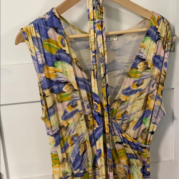 Canadian Made Cici faux wrap dress - Picture 2 of 2